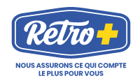 Logo Rétro+ baseline mini