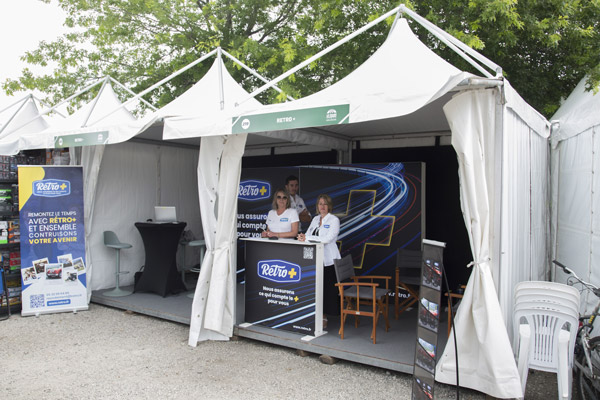Votre assureur préféré était bien présent au Mans Classic avec un stand dans le village des exposants