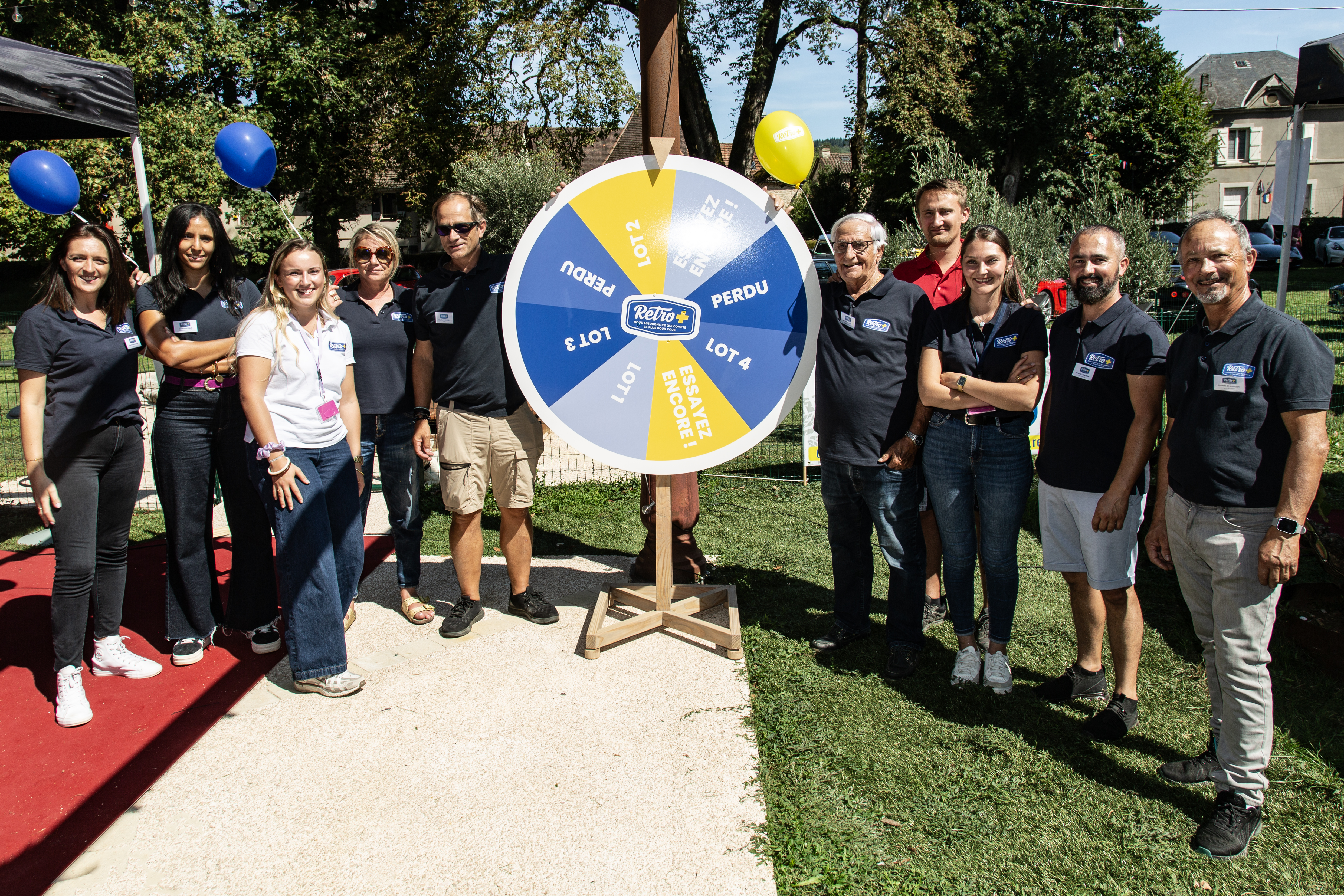 Equipe Retro+ a Aynac Motor Festival 